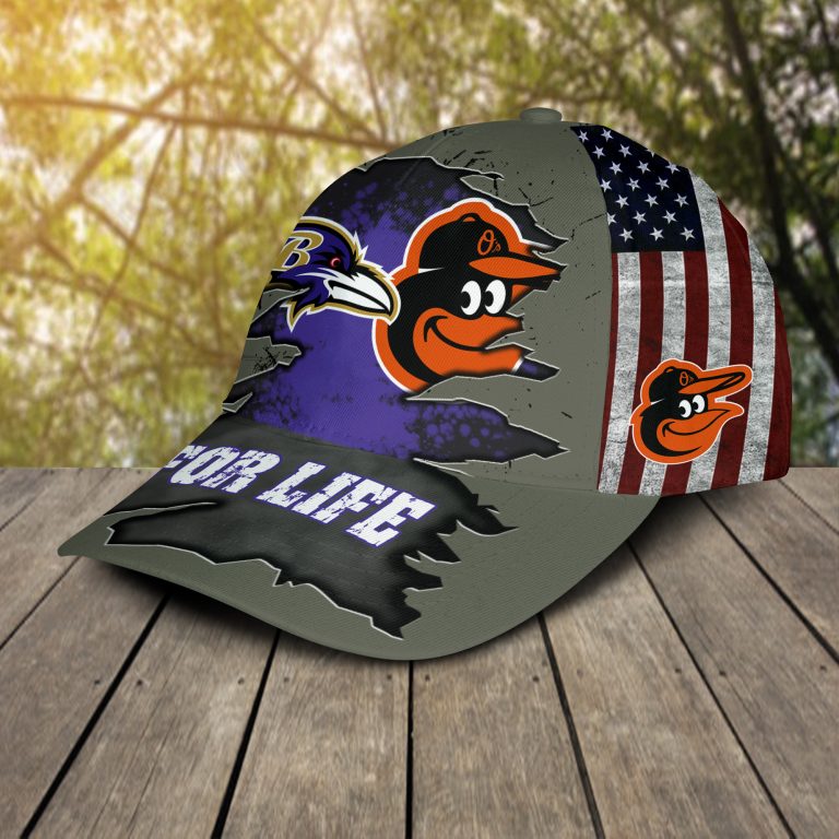 Baltimore Ravens Orioles For Life cap hat 10