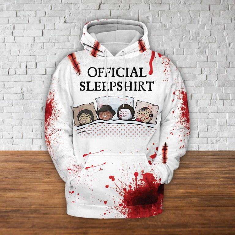 Blood Horror Characters Official Sleepshirt Halloween 3d shirt, hoodie 15