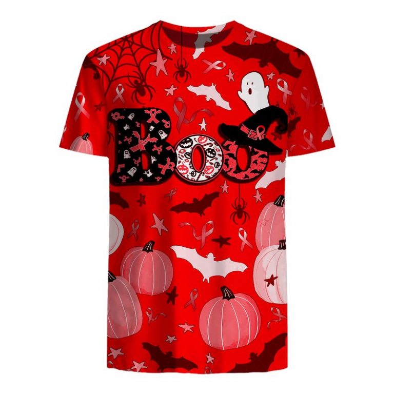 Boo Pumpkin Halloween Blood Cancer Awareness 3d shirt, hoodie 16