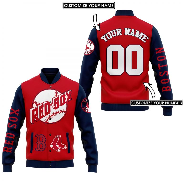 Boston Red Sox custom baseball jacket 8