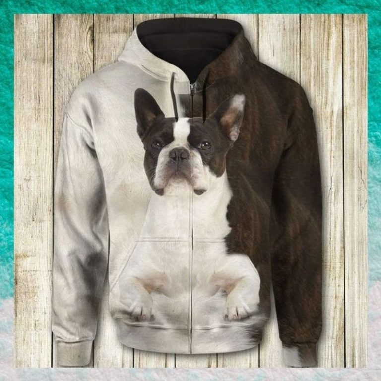 BEST Boston Terrier Full 3d all over print hoodie 8