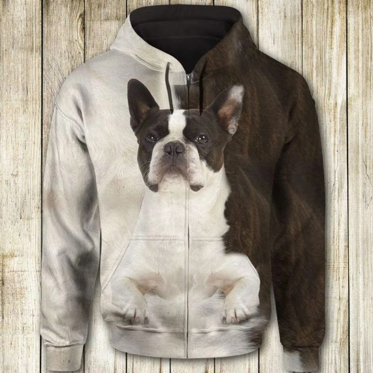 BEST Boston Terrier Full 3d all over print hoodie 13