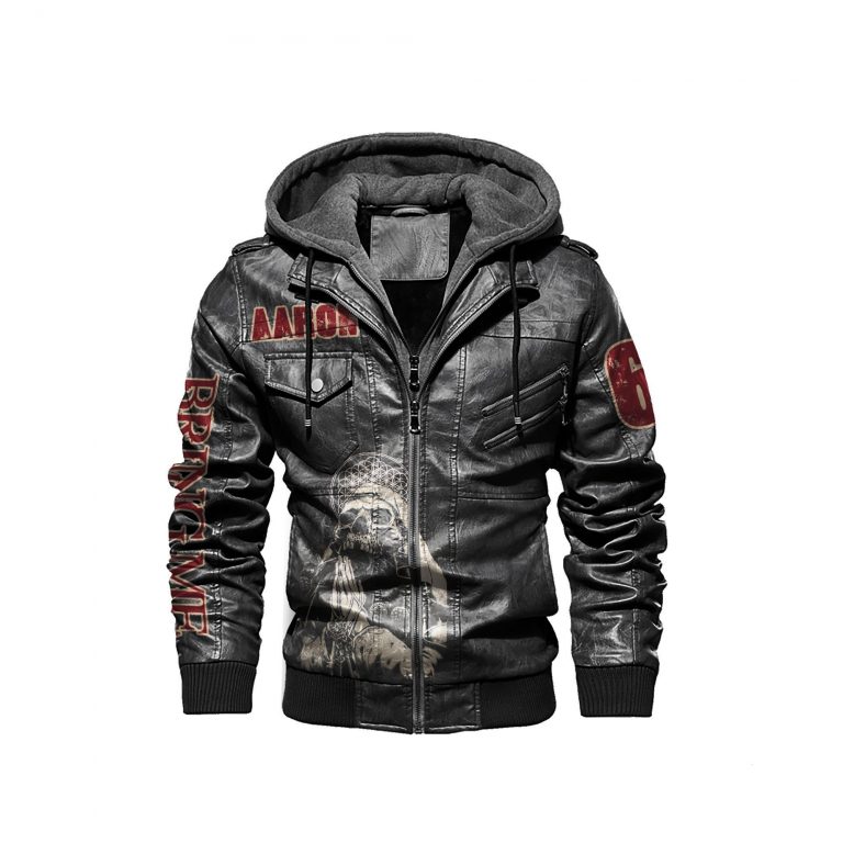Bring Me the Horizon custom leather jacket 15