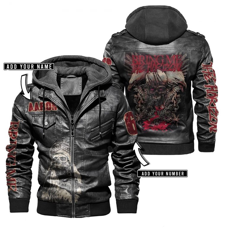Bring Me the Horizon custom leather jacket 14