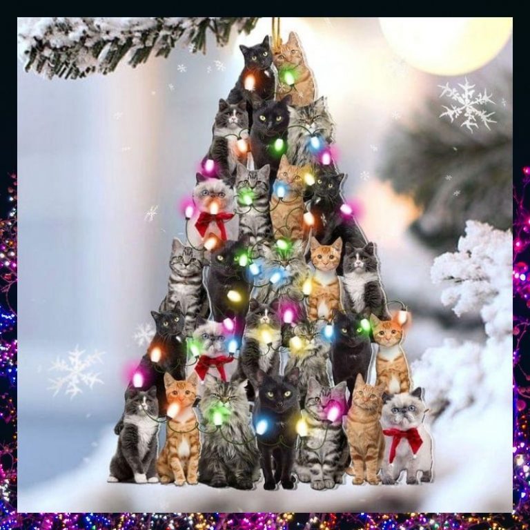 Cats Christmas tree hanging ornament 8