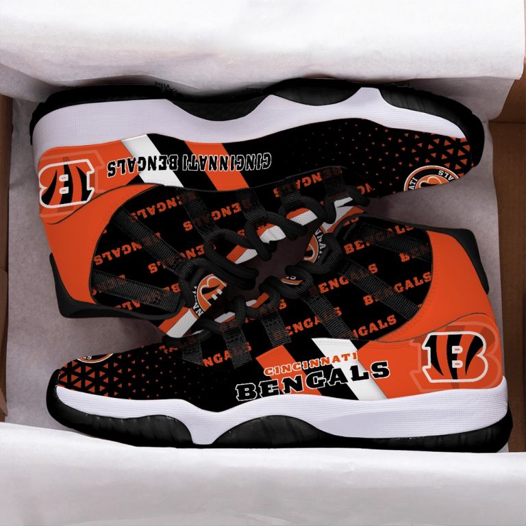 Cincinnati Bengals logo Air Jordan 11 sneaker shoes 11