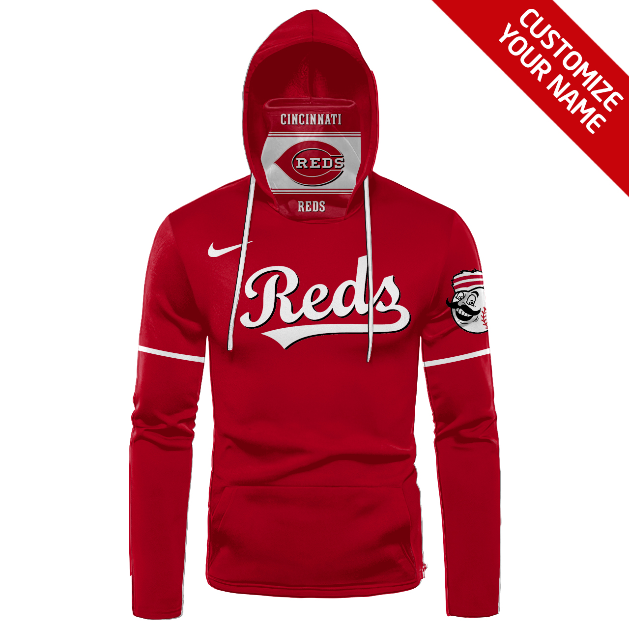 Cincinnati Reds logo 3d hoodie, hoodie mask 14