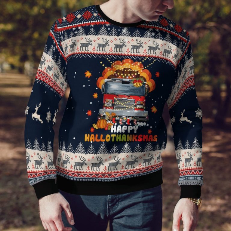 Citrus County Fire Rescue Christmas Happy Hallothanksmass sweater, sweatshirt 12