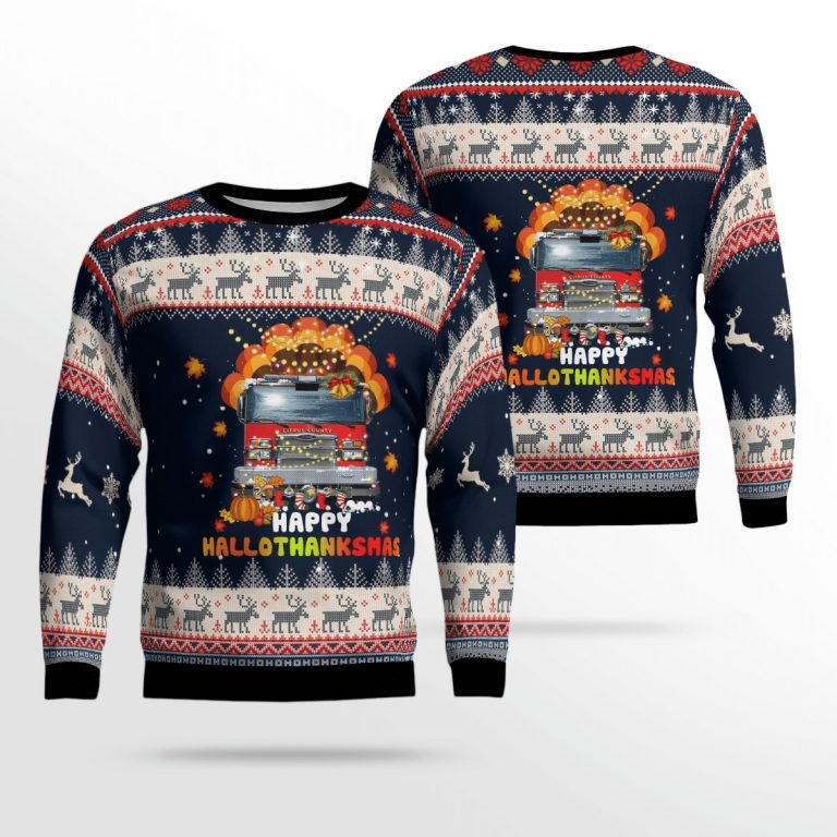 Citrus County Fire Rescue Christmas Happy Hallothanksmass sweater, sweatshirt 8
