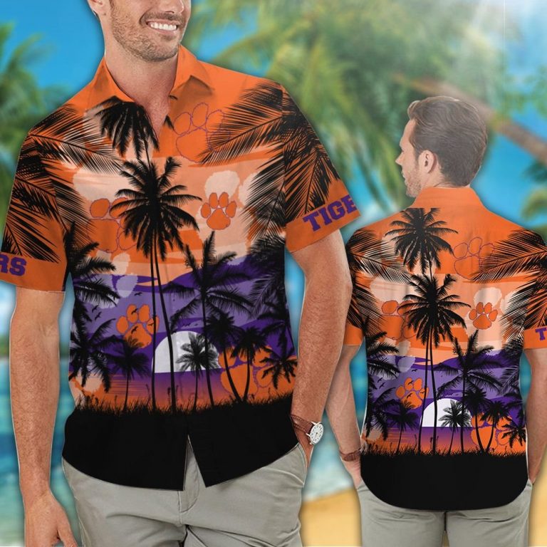 Clemson Tigers football Tropical hawaiian shirt 12