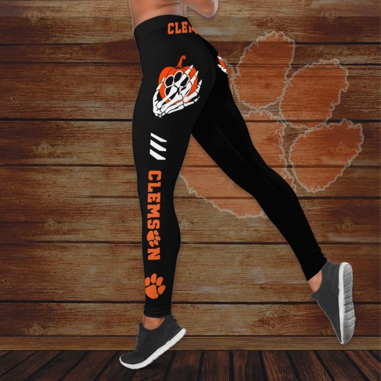Clemson Tigers these titties are protected by a Tigers guy criss cross tank top, legging 9
