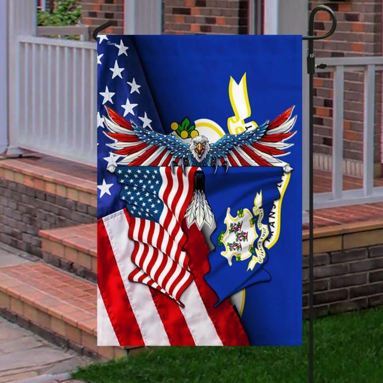 Connecticut American Eagle Flag 14