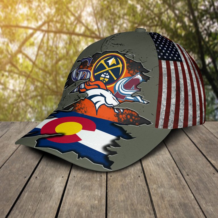 Denver BRONCOS Denver NUGGETS Colorado ROCKIES Colorado AVALANCHE cap hat 10