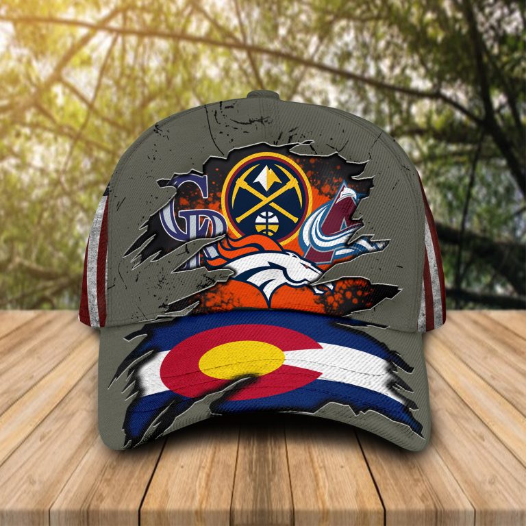 Denver BRONCOS Denver NUGGETS Colorado ROCKIES Colorado AVALANCHE cap hat 12