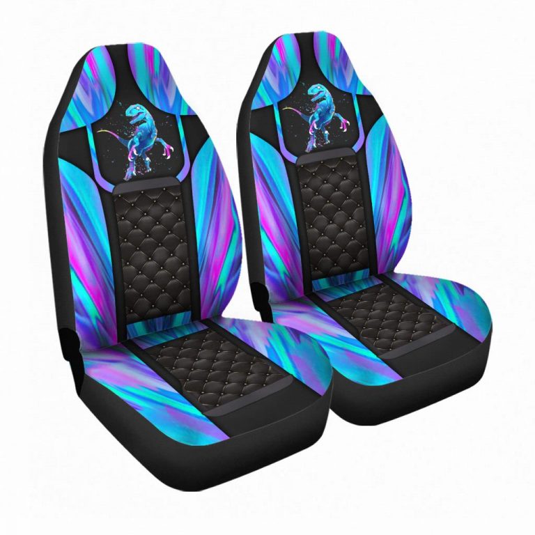 Dinosaurs hologram color car seat cover 12