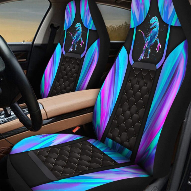 Dinosaurs hologram color car seat cover 13