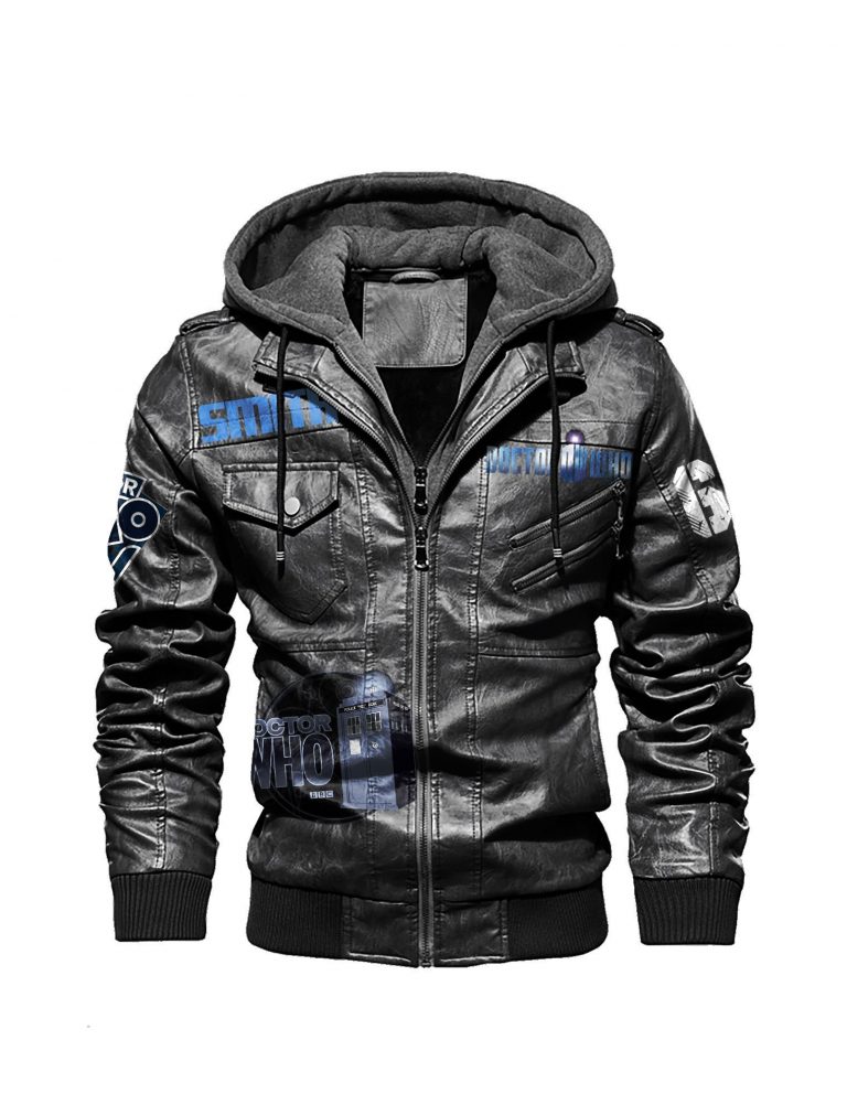 Doctor Who TV series custom leather jacket 15
