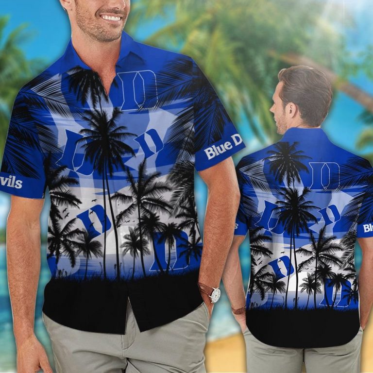 Duke Blue Devils men's basketball Tropical hawaiian shirt 14