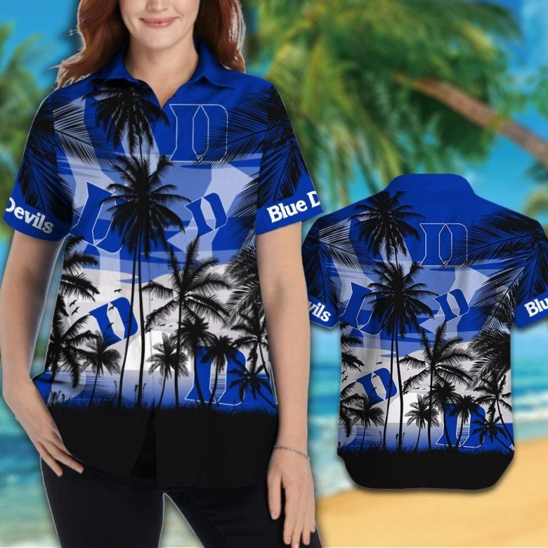 Duke Blue Devils men's basketball Tropical hawaiian shirt 12