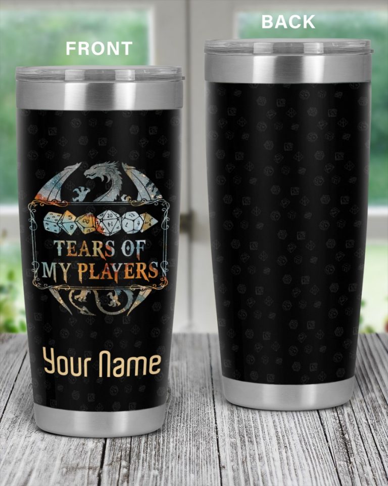 Dungeons and Dragons Tears Of My Players custom personalized name tumbler 14