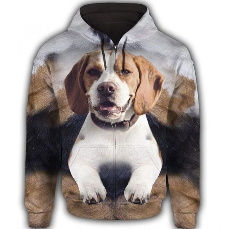 NEW English Foxhound Face full 3d all over print hoodie 13