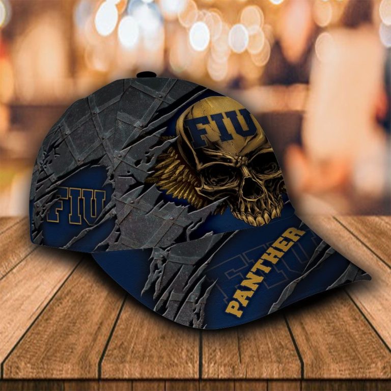 FIU Panthers Wings Skull custom name cap hat 12