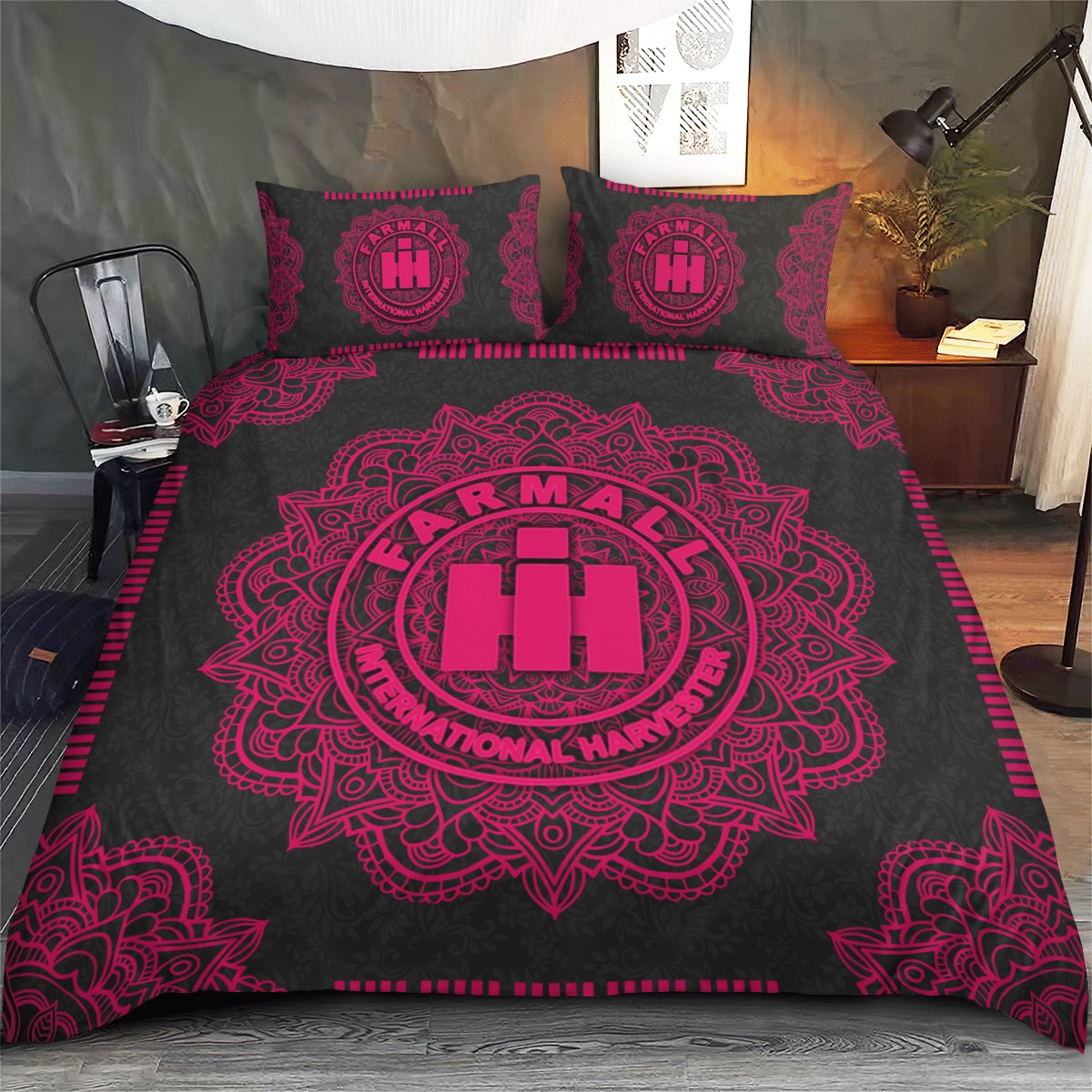 Farmall International Harvester IH Mandala quilt bedding set 2