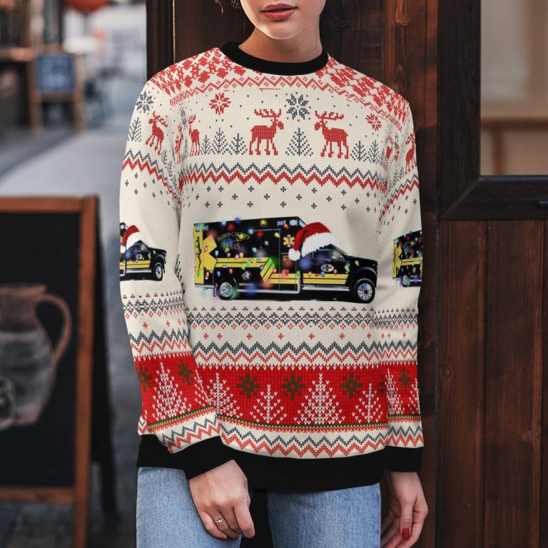 Floyd County EMS Christmas ugly sweater 12