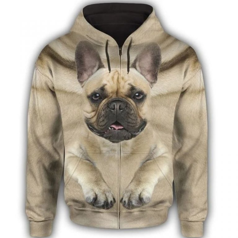 HOT French Bulldog Full 3d all over print hoodie 13