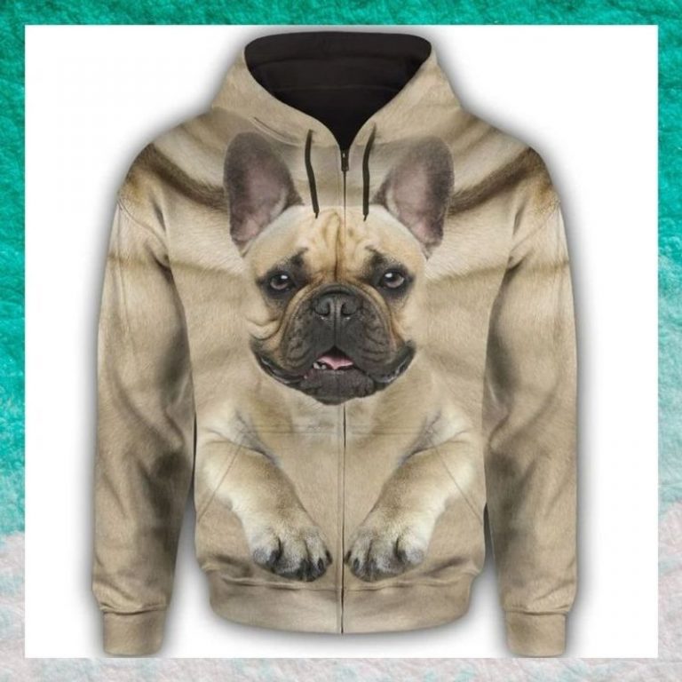 HOT French Bulldog Full 3d all over print hoodie 10