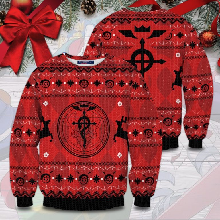 Fullmetal Alchemist Christmas sweater, sweatshirt 8
