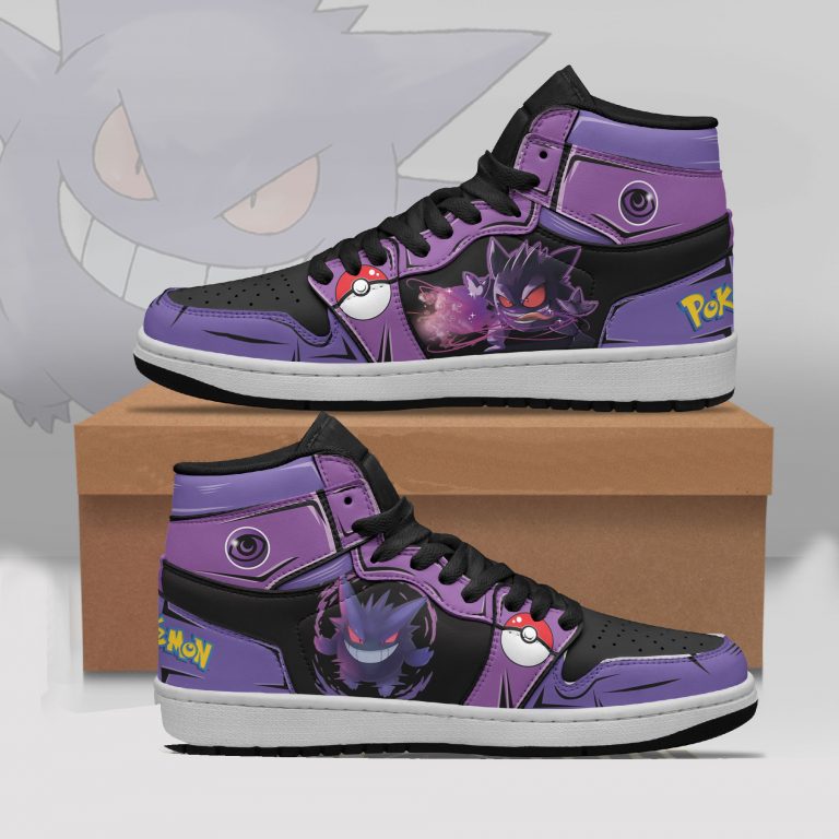 Gengar Pokemon Air Jordan high top shoes 10