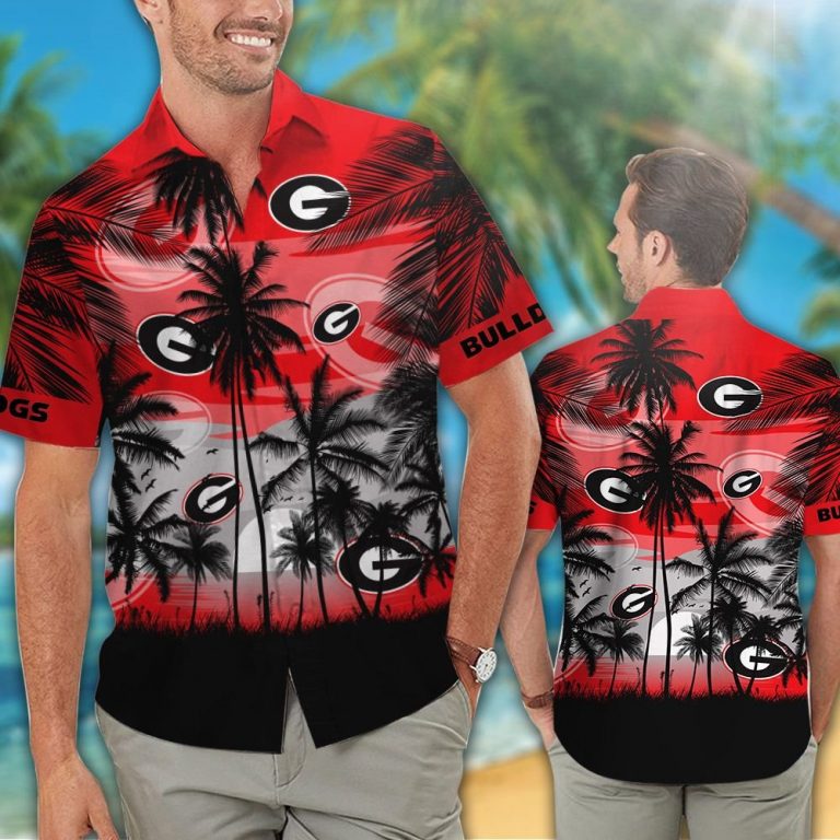 Georgia Bulldogs football Tropical hawaiian shirt 14