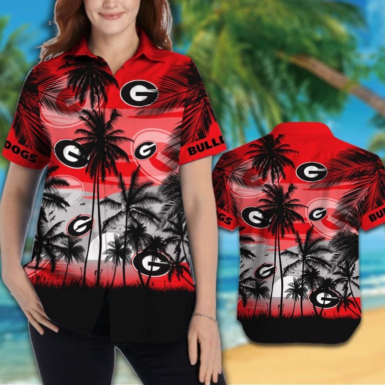 Georgia Bulldogs football Tropical hawaiian shirt 12