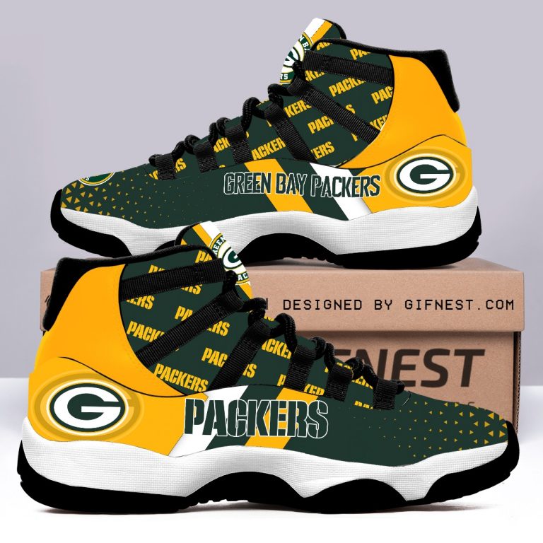 Green Bay Packers Air Jordan 11 sneaker shoes 8