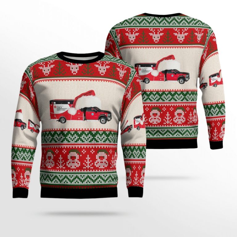 Gwinnett County Fire and Emergency Services Christmas sweater, sweatshirt 10