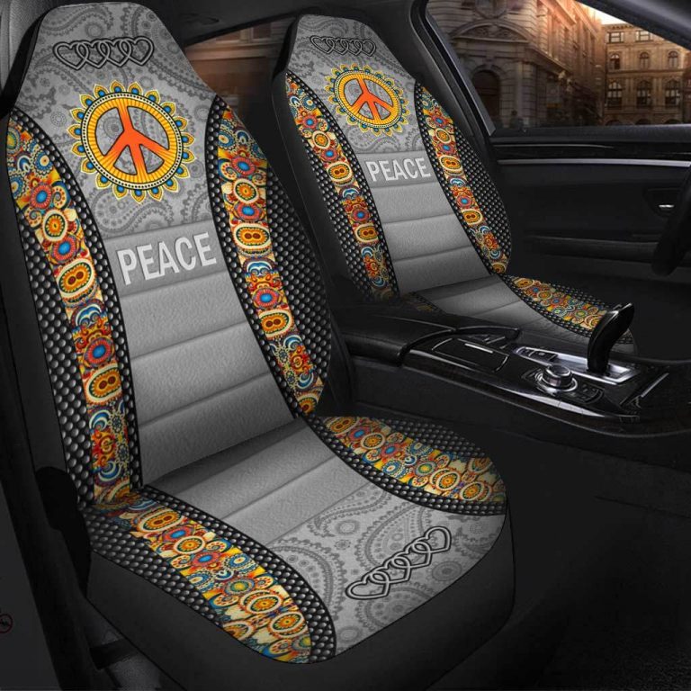 Hippie Peace And Pure Seat Cover 11