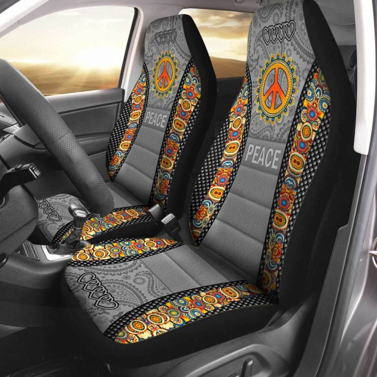 Hippie Peace And Pure Seat Cover 8