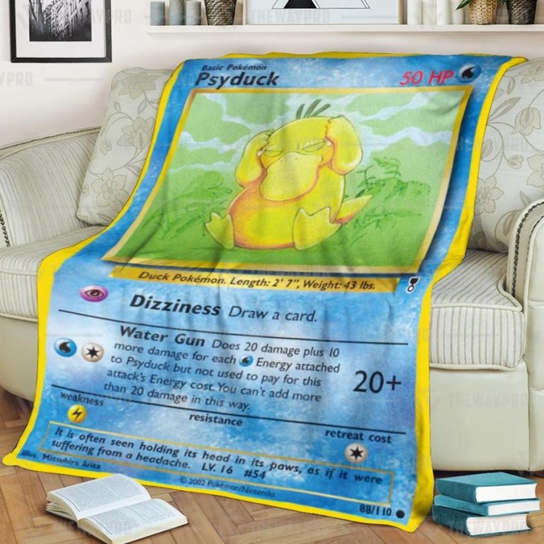 Hot Psyduck Pokemon Blanket 8