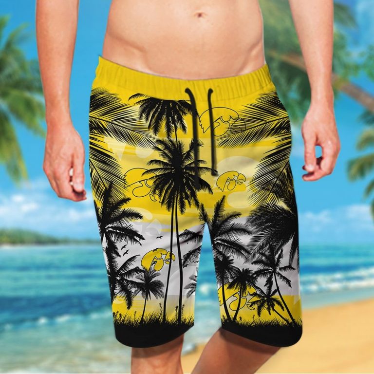Iowa Hawkeyes Hawaiian Tropical shirt, short 16