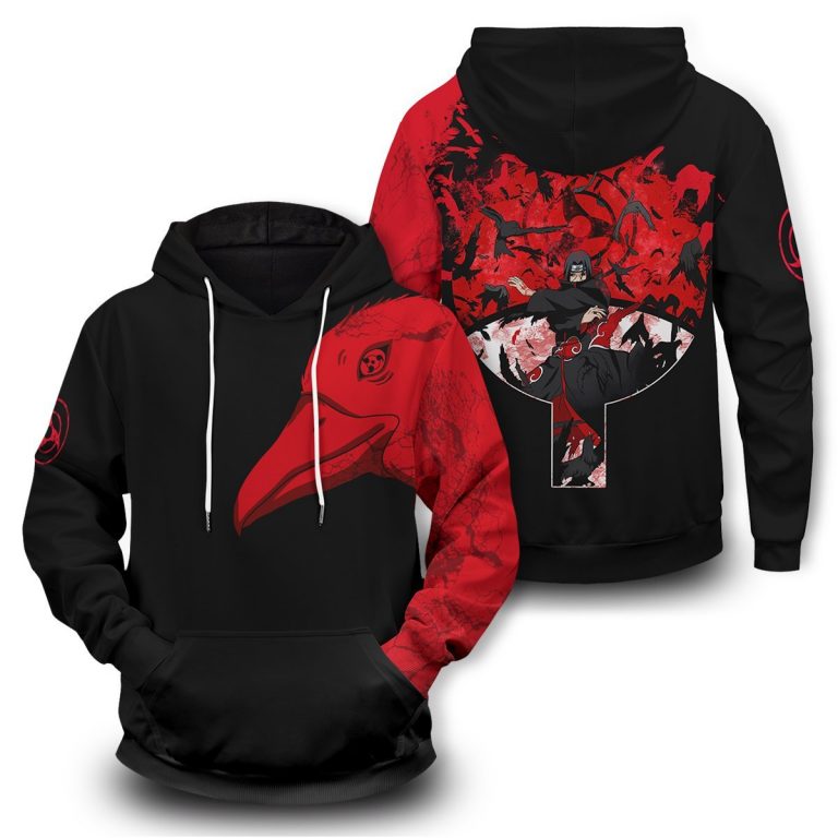 Itachi Summoning Crow 3d hoodie 16