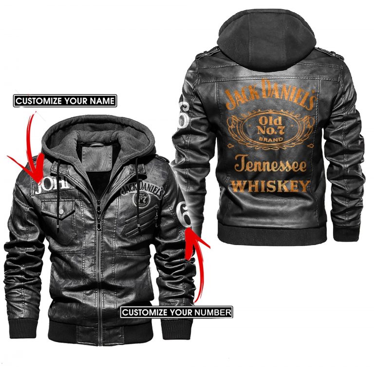 Jack Daniel's Tennessee Whiskey custom leather jacket 14