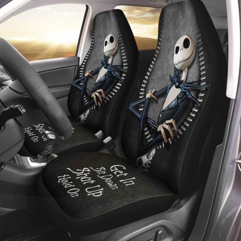 Jack Skellington Get In Sit Down Shut Up Hold On Seat Cover 10