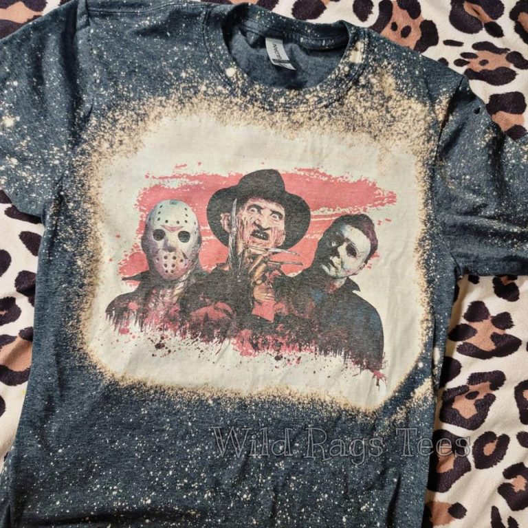 Jason Voorhees Freddy Krueger Michael Myers Halloween bleach shirt 8