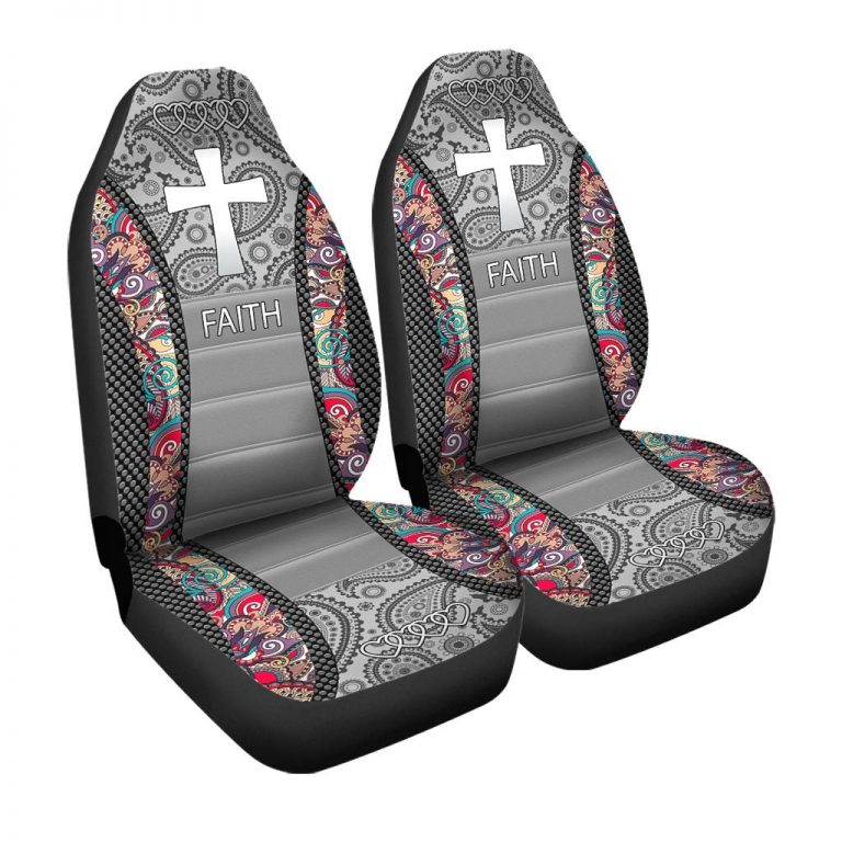Jesus Cross Faith Seat Cover 12