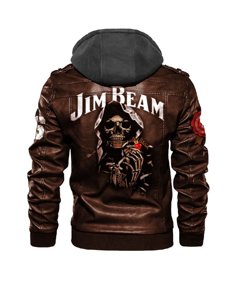 Jim Beam Death God custom leather jacket 16