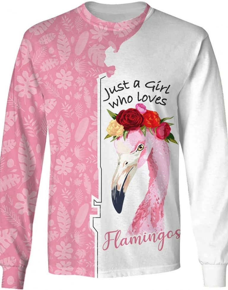 Just A Girl Who Loves Flamingos 3d shirt, hoodie 10