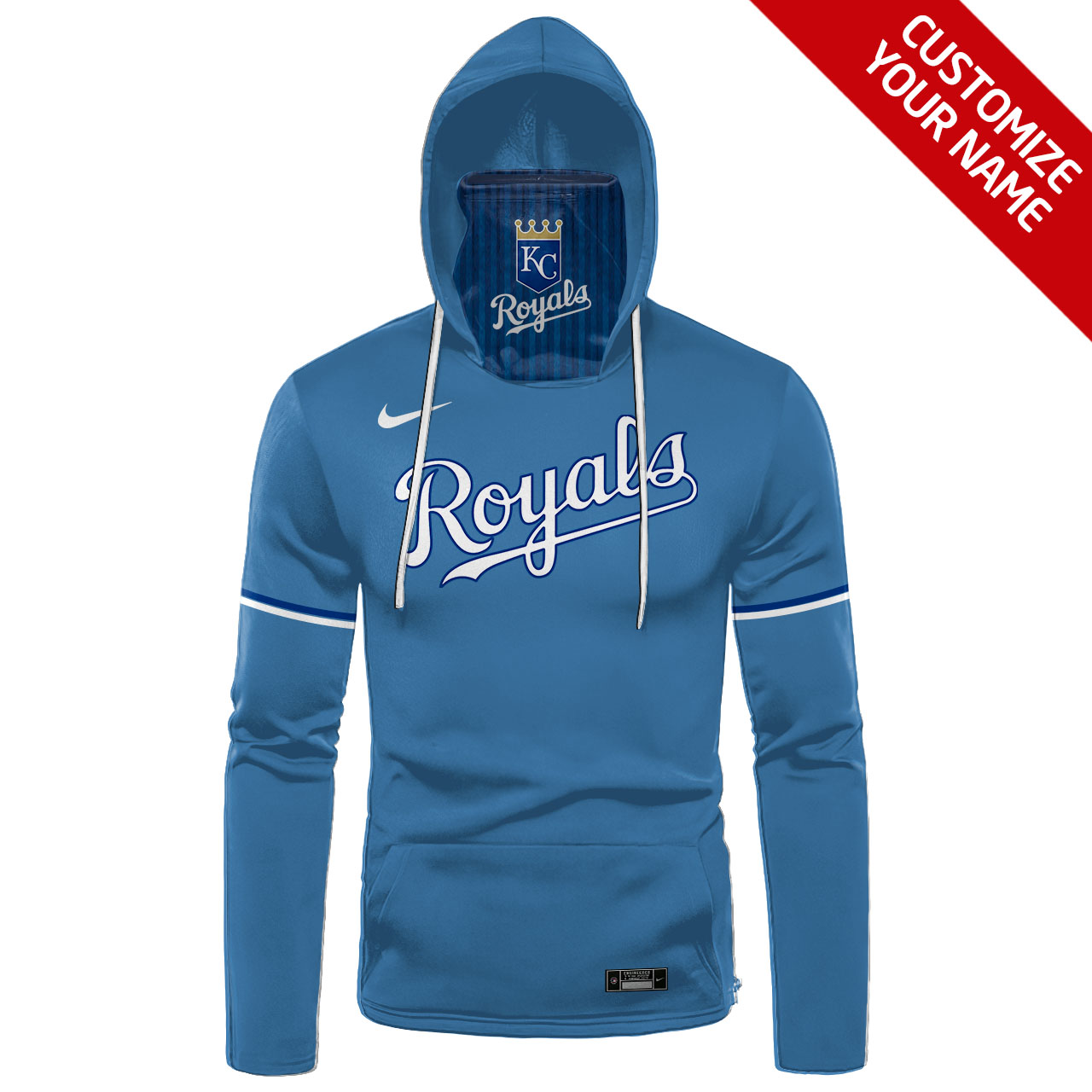 Kansas City Royals custom name and number bomber jacket, hoodie mask 15