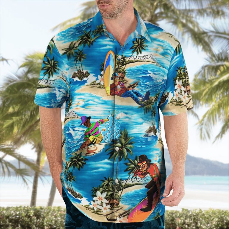 LIMITED Freddy Krueger in the beach Hawaii shirt 16