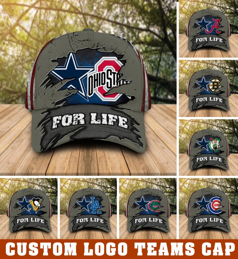 HOT NFL Las Vegas Raiders Custom logo Sport teams For Life cap hat 18